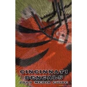 Cincinnati Bengals 2009 Media Guide Football Team Cover On 12x8in Metal Sign